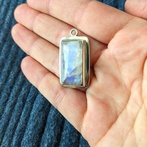 Silver Moonstone Pendant